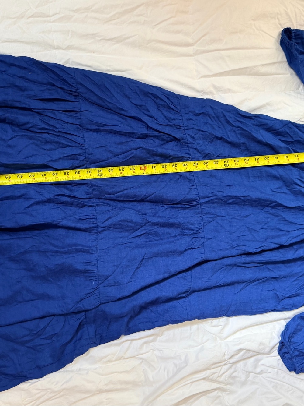 J. Jill Deep Blue Tiered Button-Front Maxi Dress - Picture 4 of 5